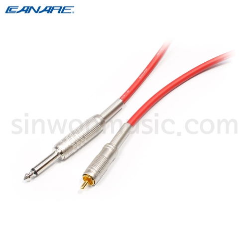 카나레 RCA to 6.3 TS 오디오케이블(GS6F15F9RED) [7m]