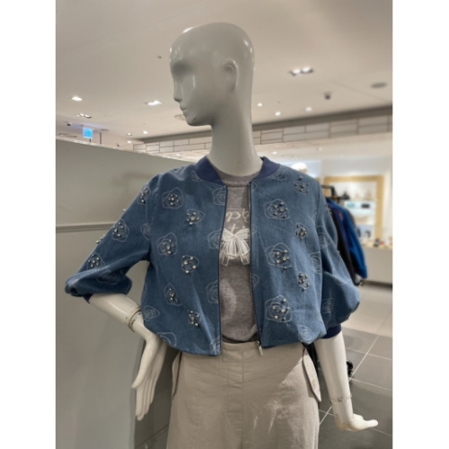 미쥬 르니앤맥코이 장미 프린트 크롭 점퍼 MM05JP502HJY