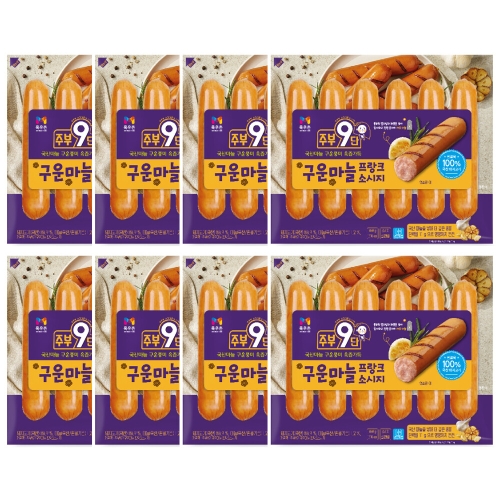 목우촌 주부9단 구운마늘 프랑크 450g [8개]