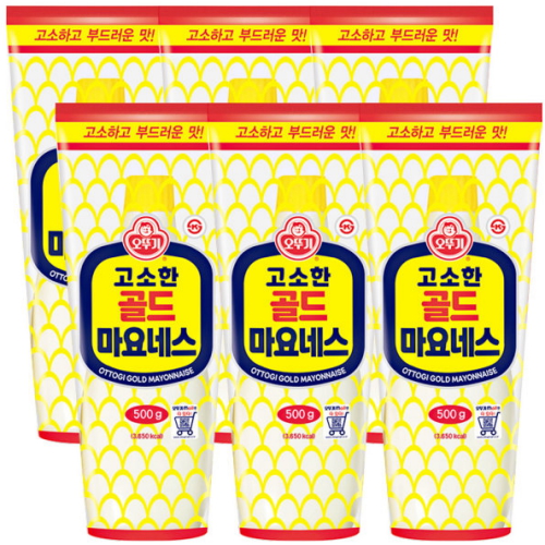 오뚜기 고소한 골드 마요네스 500g (6개)