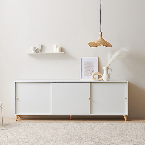 헤이몰리 퓨어킹 슬라이딩 높은 거실장 1600_이미지