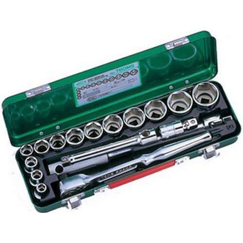 토네 1/2인치 소켓 렌치 세트 760MS (17pcs)_이미지