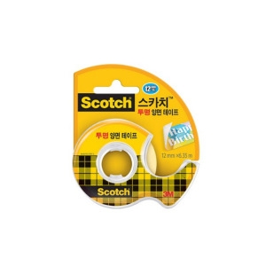 3M 스카치 투명 양면테이프 136 12mm x 6.35m (4개)_이미지