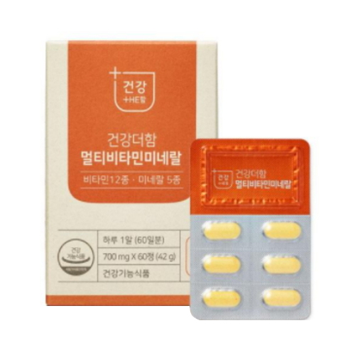 함소아제약 건강더함 멀티비타민 미네랄 60정 (1개)