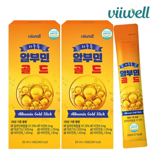  비웰 하루톡 알부민 골드 20ml 14포 [2개]