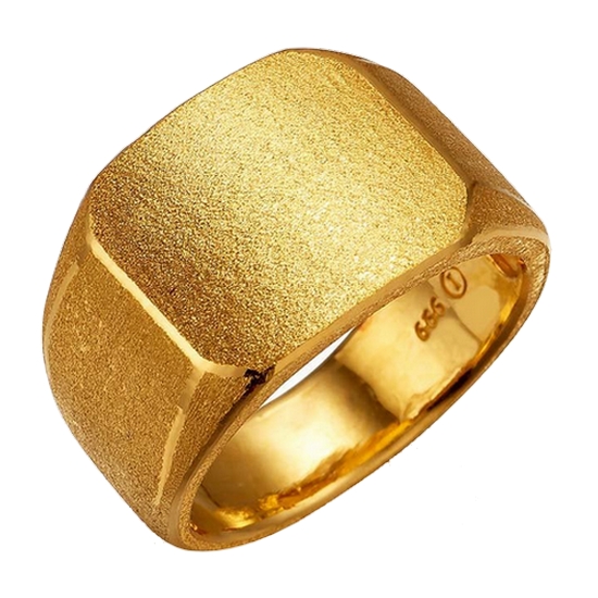 한국금다이아몬드 남자 반지 앤틱 사각 18.75g