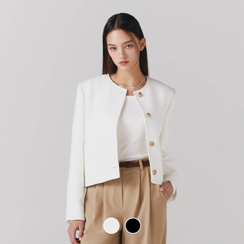 지오다노 374504 여 트위드 자켓