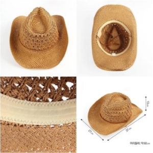 Rly 카우보이 남자 모자 여름 바캉스 비치모자 멋쟁이 10263197A