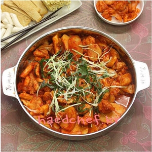 클래드 조이클래드 카라신통3중원형닭갈비팬 40cm 구이팬 떡뽁기
