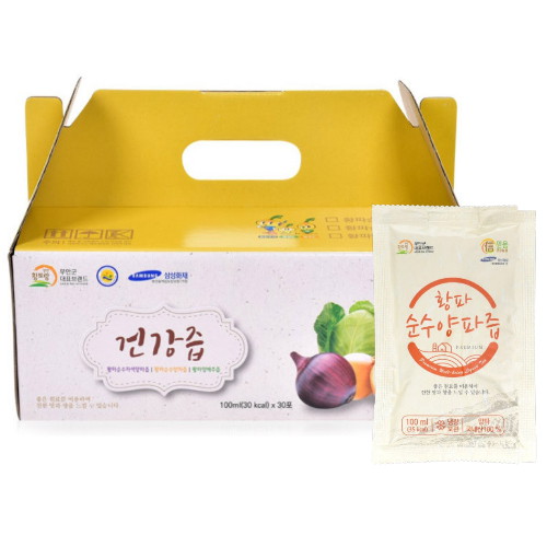 신믿음건강농원 황파 순수양파즙 100ml 30포 (2개)