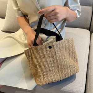 라일리 Rly 2컬러 데일리 라탄 에코백 핸드백 여성토트백 가방 36148122_이미지