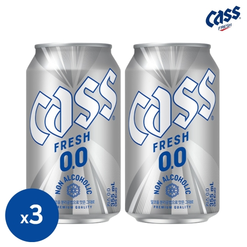 오비맥주 카스 제로 0.0 355ml (3개)_이미지