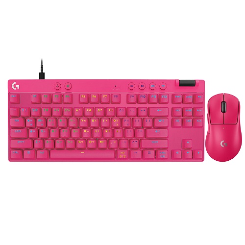 로지텍 G PRO X SUPERLIGHT 2 DEX + PRO X TKL RAPID 키보드 마우스 세트 (핑크)_이미지