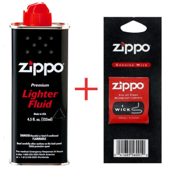 지포(ZIPPO) 라이터 오일 133ml+심지(10cm)_이미지