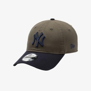 뉴에라 M 모자 CQK 14205788 MLB 뉴욕 양키스 투 톤 베이직 언스트럭쳐 볼캡 모스_이미지