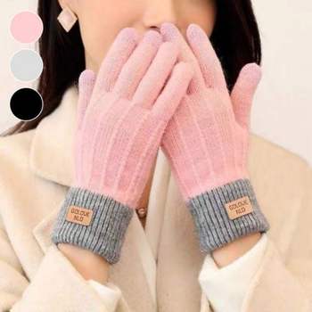 633TQL71 방한 꽈배기 스타일 방한용품 부드러운 배색포인