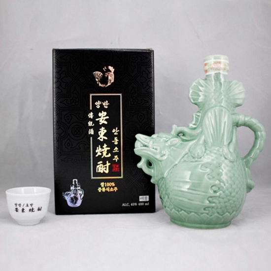 19년산 안동소주 어룡특 400ml+술잔 세트