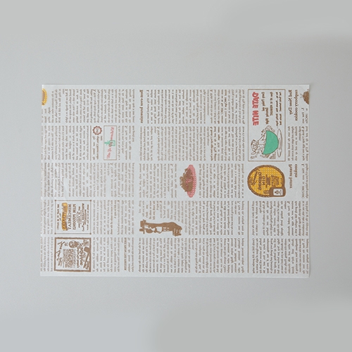 왁스페이퍼 빈티지 뉴스페이퍼 25x35cm (1,000매)_이미지