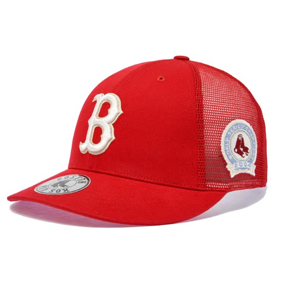 MLB 시그니처 패치 메쉬캡 3AMCB0463 (43RDL, 레드)_이미지