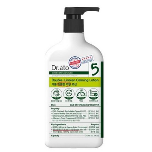 보령메디앙스 닥터아토 더블 리놀렌 카밍로션 310ml (1개)