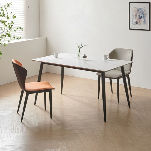 라로퍼니처 소울 포세린 통세라믹 식탁 1400 (의자2개)