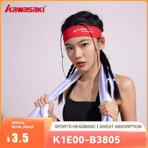 가와사키 배드민턴헤어밴드 배드민턴 스포츠 머리띠 땀 흡수 빠른 건조 헤어밴드 K1E00-B3805