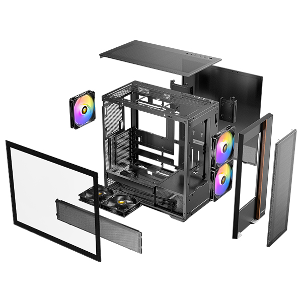 Antec FLUX REAR MESH BTF (블랙)_이미지