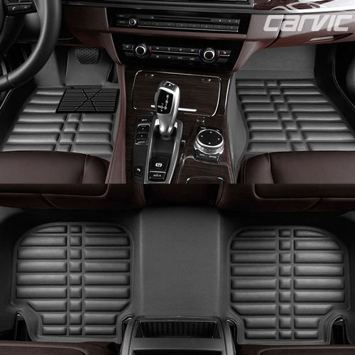 오토모빌코리아 카빅 4D 가죽 카매트 현대 엑센트위트 전용 (1열+2열)