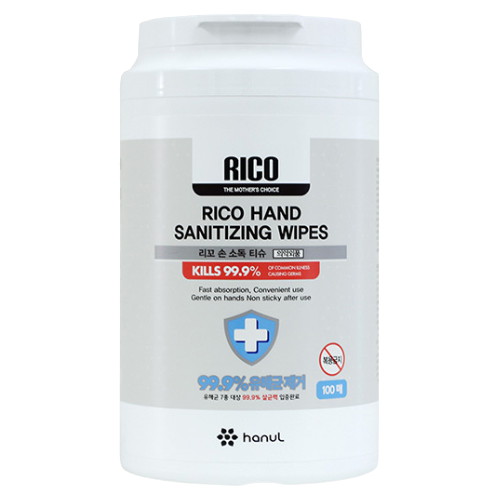리꼬 손소독 티슈 캡형 100매 (1팩)_이미지