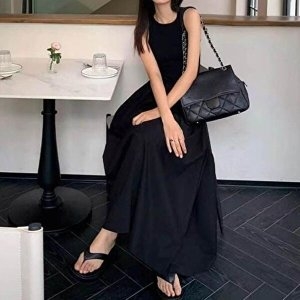 셀러허브 JHQQ1PSV_4B 여행 바캉스 해변원피스 룩 나시 롱원피스