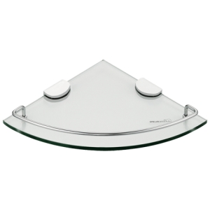 욕실 코너선반 DL-A9024CA1 1단 강화유리 틈새 선반