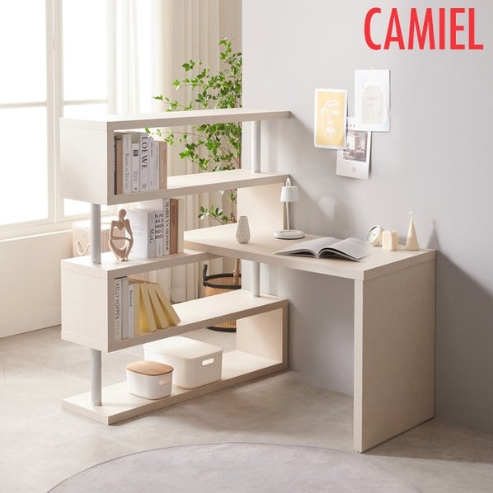 까미엘 비토 패턴 4단 H형 책상 (1200x550)_이미지