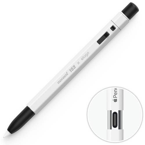 엘라고 모나미 153 애플펜슬 USB-C 실리콘 케이스