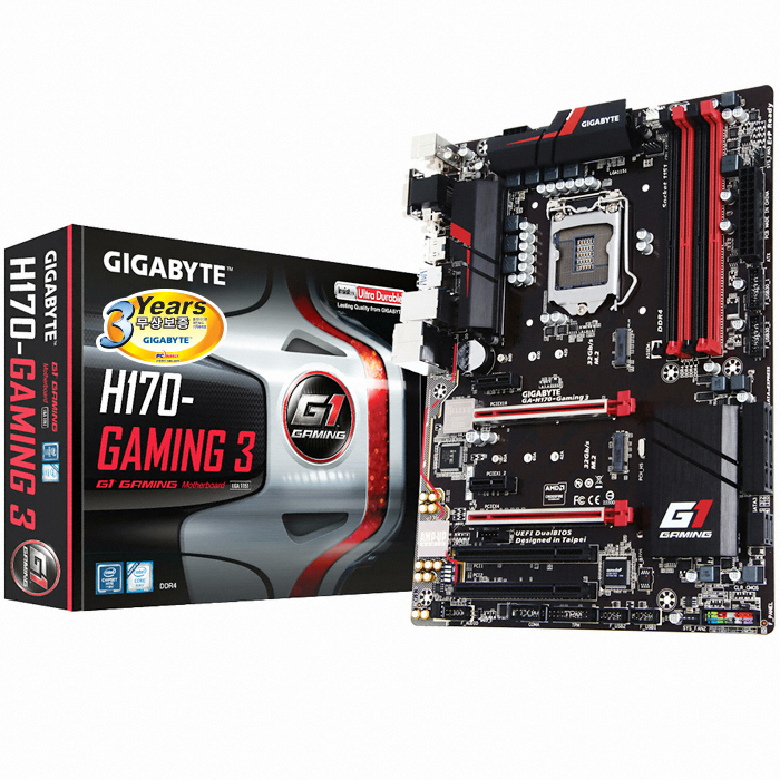 GIGABYTE GA-H170-Gaming 3 게이밍에디션 + M.2 SSD 128GB 피씨디렉트