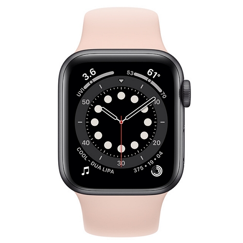 APPLE 워치 시리즈6 40mm Cellular 스페이스 그레이 알루미늄 (스포츠밴드, 해외구매)