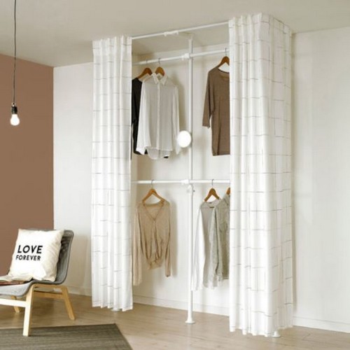 뉴드레스룸 3폴 밀폐 기본형 행거