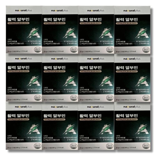 내츄럴플러스 활력 알부민 20g 15포 (12개)