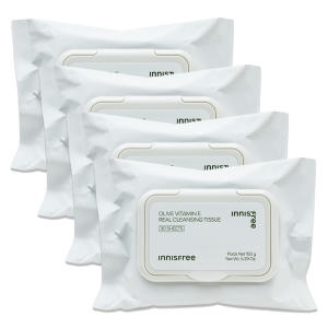 이니스프리 올리브 비타민E 리얼 클렌징 티슈 30매 (4개)_이미지