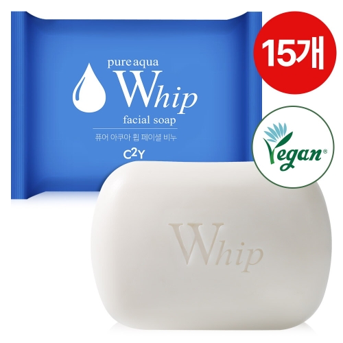 C2Y 퓨어 아쿠아 휩 페이셜 비누 100g (15개)_이미지