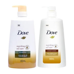 도브 너리싱 오일 케어 린스 660ml+너리싱 오일 케어 샴푸 680ml이미지입니다. 누르면 해당 게시물로 새창이동합니다.