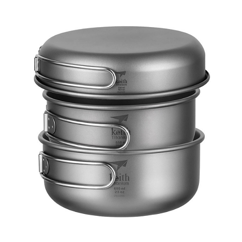 키이스 Keith Ti6053 티타늄 코펠 포트 3종 세트