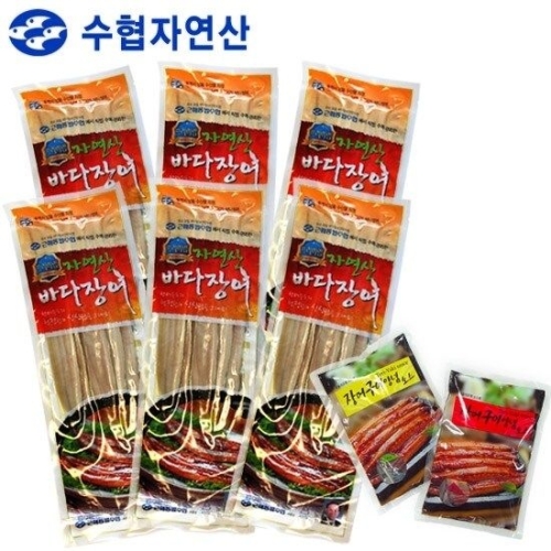 근해통발수협 프리미엄 자연산 바다장어 3미 240g (6개)_이미지