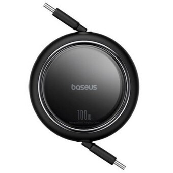 베이스어스 PD PPS <b>100W</b> C to C타입 Free 2 Draw 미니 릴타입 충전 <b>케이블</b>
