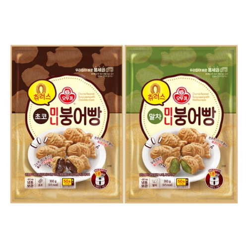 오뚜기 츄러스 미니붕어빵 초코 300g + 말차 300g (1개)_이미지
