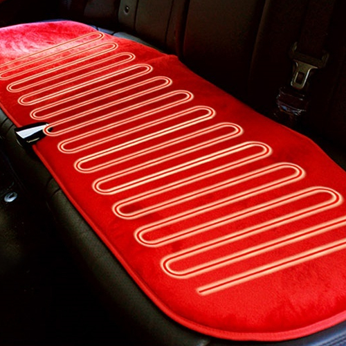VIP 레드 바네사 극세사 온열시트 (12V, 뒷좌석)_이미지