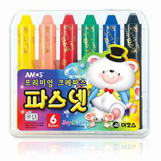 아모스 프리미엄 크레파스 파스넷 (6색)