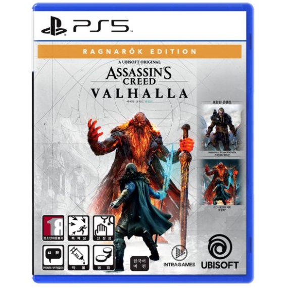 유비소프트 어쌔신 크리드: 발할라 라그나로크의 서막 한글판 (PS5, 라그나로크에디션/패키지디스크)