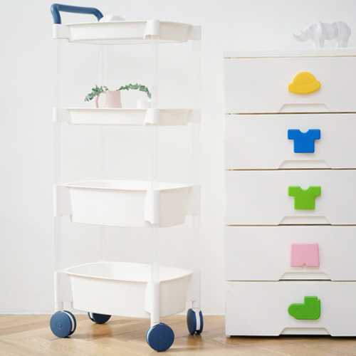 보노하우스 모던 리빙카트 4단 네이비 (1개)