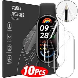 샤오미 밴드 10 9 8 7 NFC Pro 액티브 TPU 소프트 보호필름, 미 9Pro 8Pro 9Active용 하이드로겔 필름 .._이미지