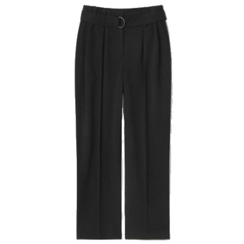 리스트 벨티드 와이드 핀턱 팬츠 TWWSLM50090